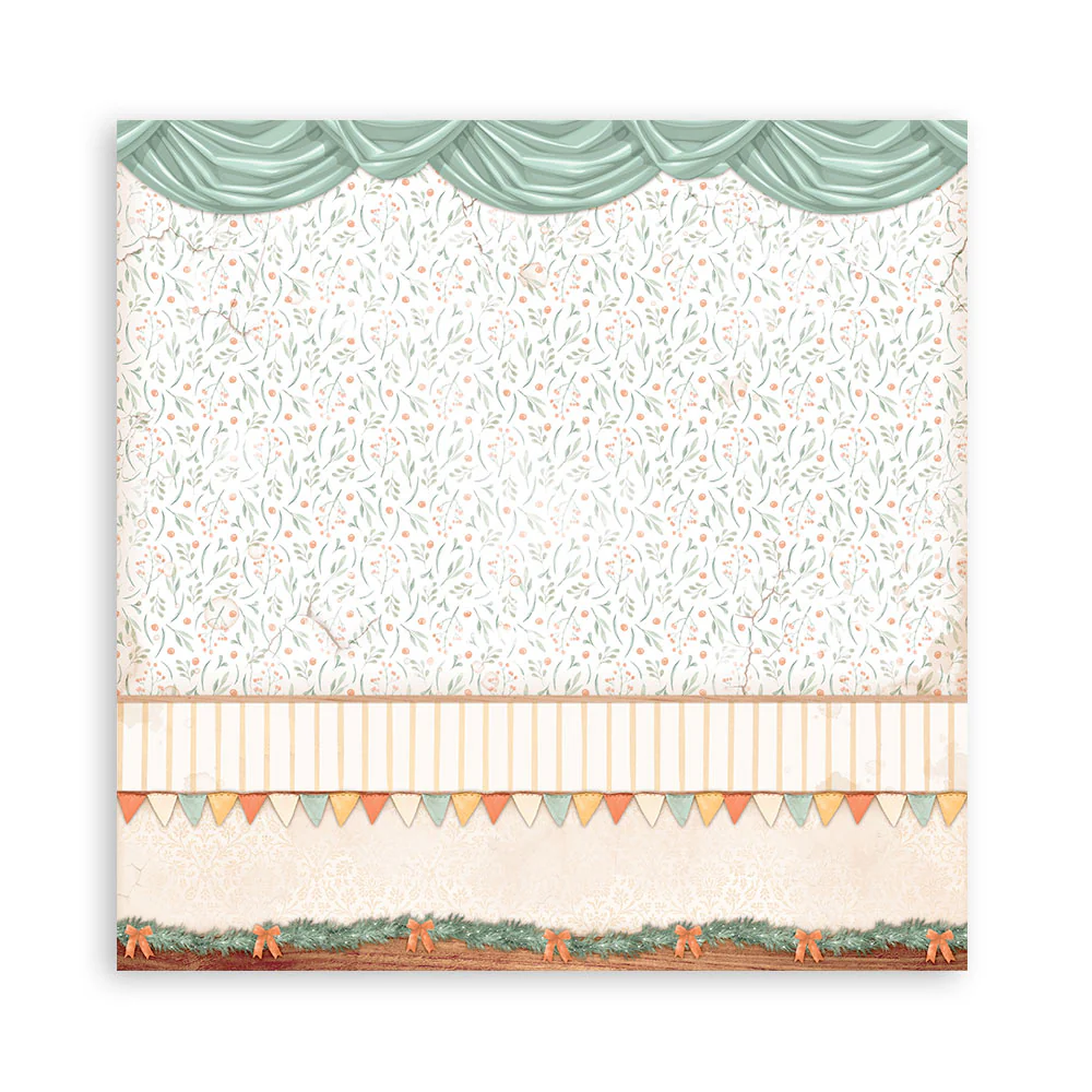 Stamperia Scrapbooking Pad 10 sheets 30.5 x 30.5 (12x12) All Around Christmas - Image 24