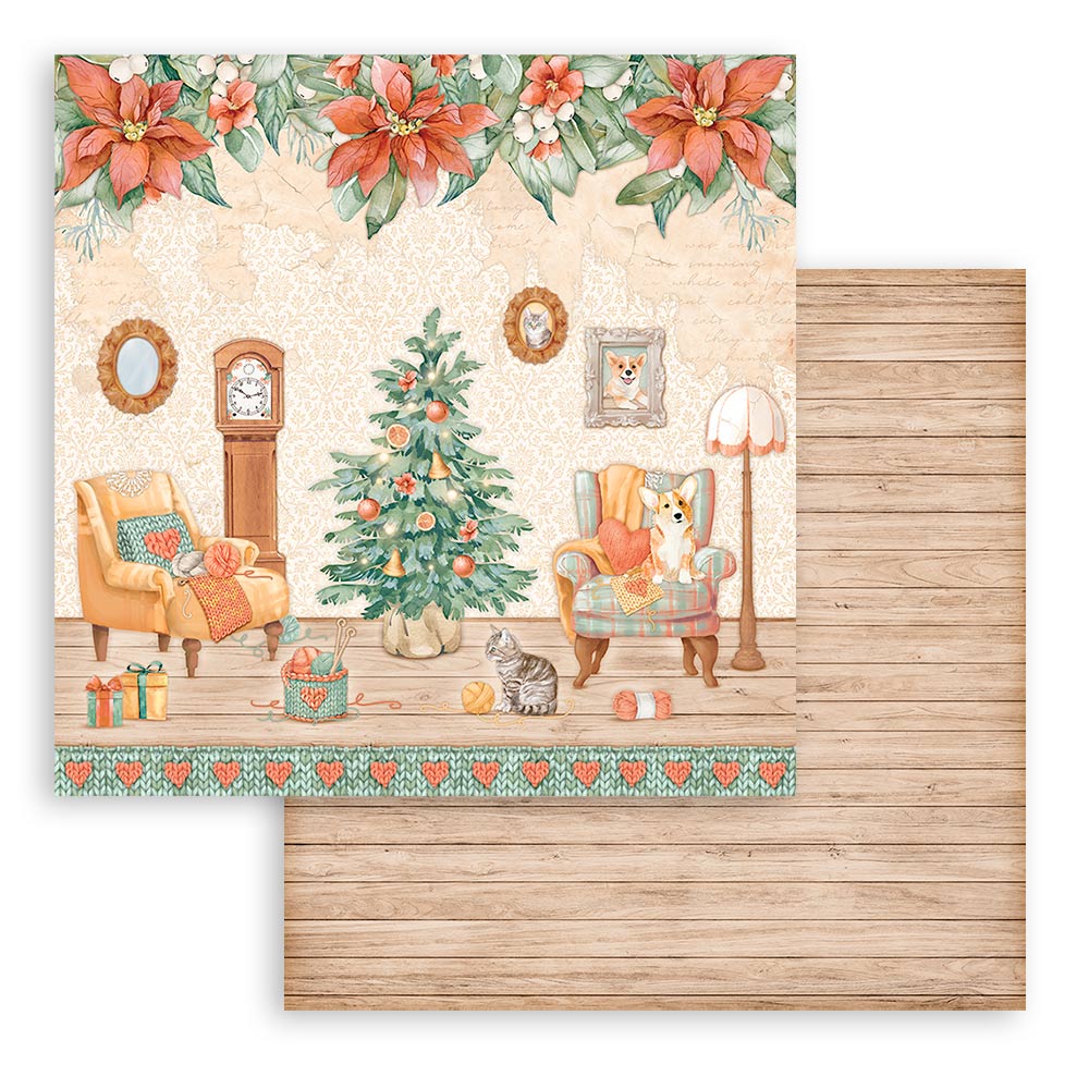 Stamperia Scrapbooking Pad 10 sheets 30.5 x 30.5 (12x12) All Around Christmas - Image 29