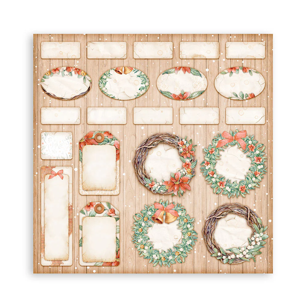 Stamperia Scrapbooking Pad 10 sheets 30.5 x 30.5 (12x12) All Around Christmas - Image 3