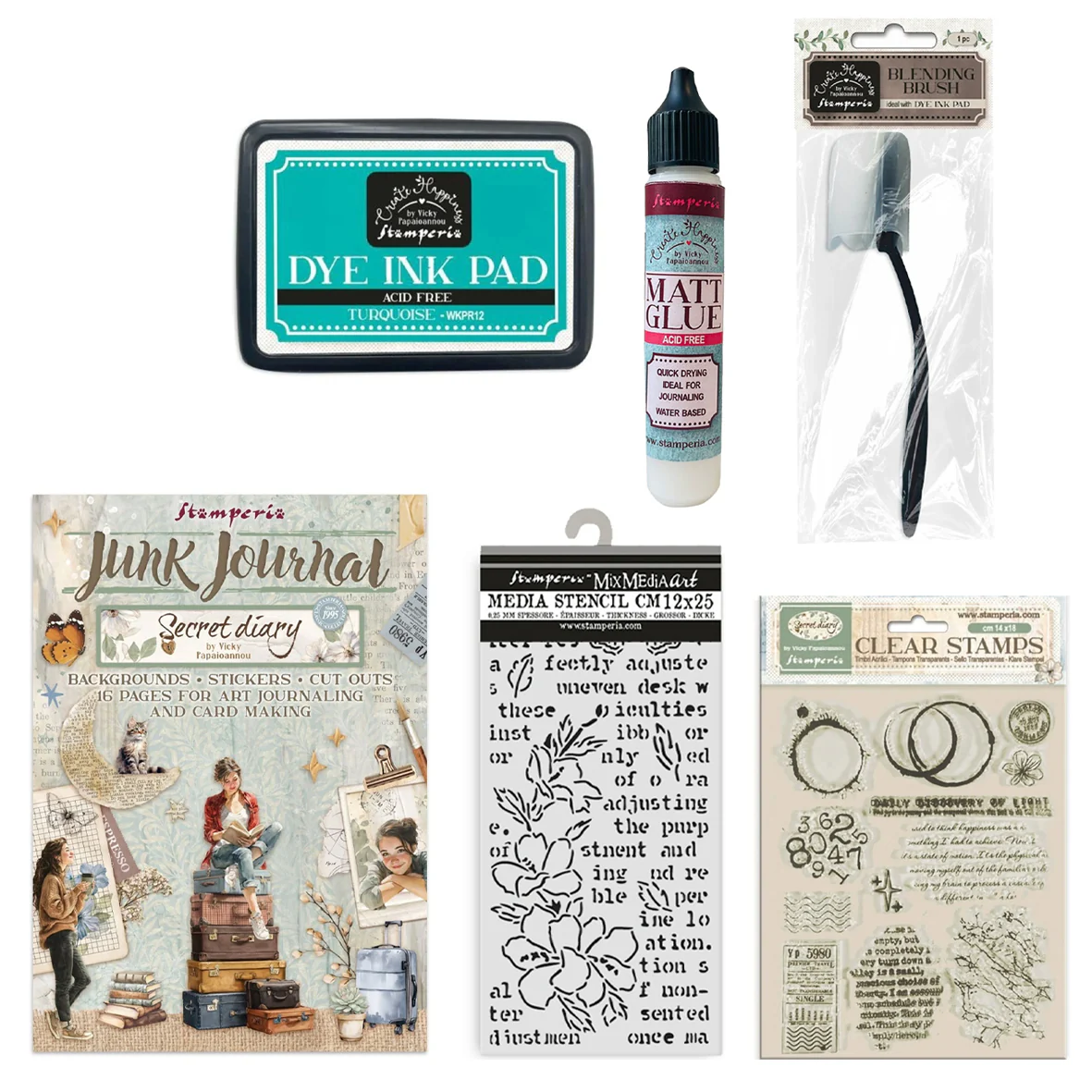 Stamperia Secret Diary Art Jounaling Selection by Vicky Papaioannou + EDUCATION - Image 2