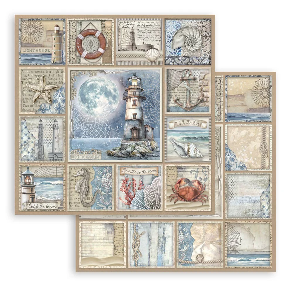 Stamperia Silent Sea 8x8 Inch Paper Pack - Image 11
