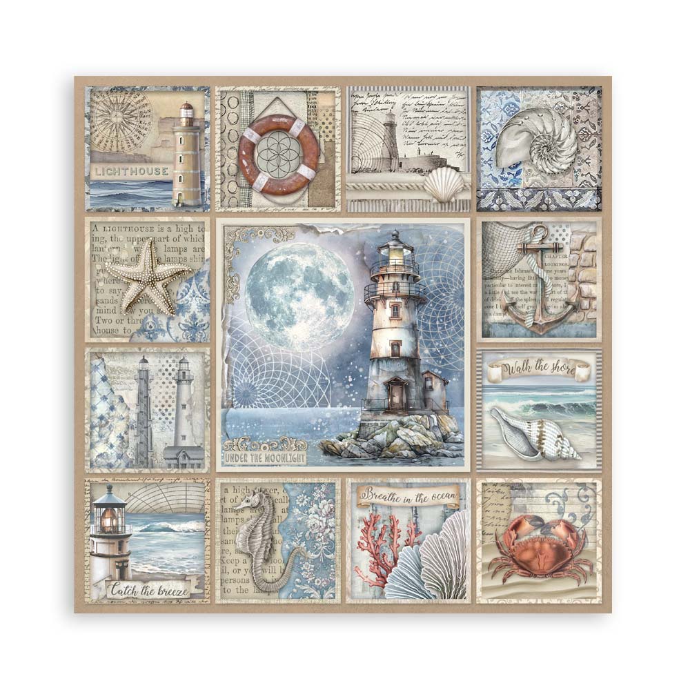 Stamperia Silent Sea 8x8 Inch Paper Pack - Image 12