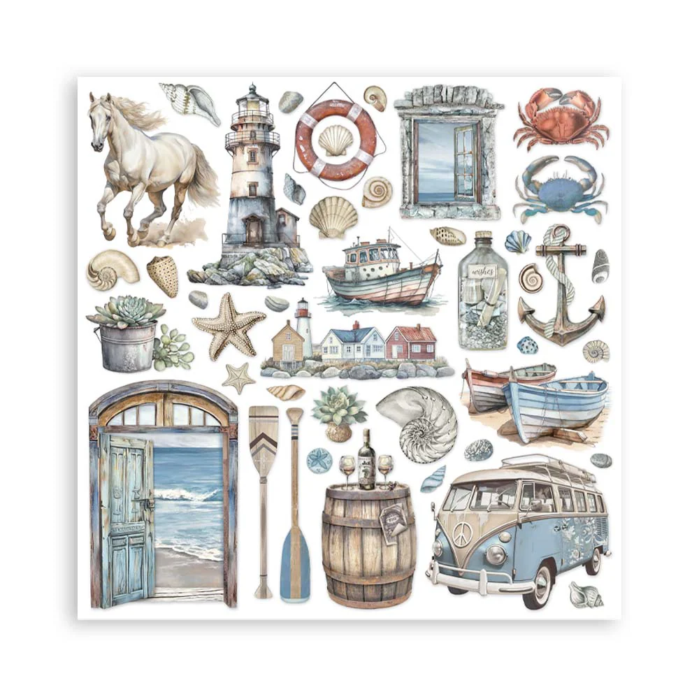 Stamperia Silent Sea 8x8 Inch Paper Pack - Image 4