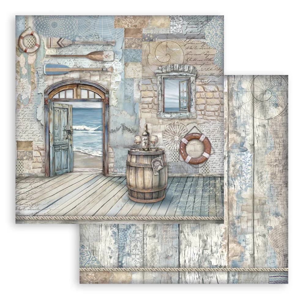 Stamperia Silent Sea 8x8 Inch Paper Pack - Image 5