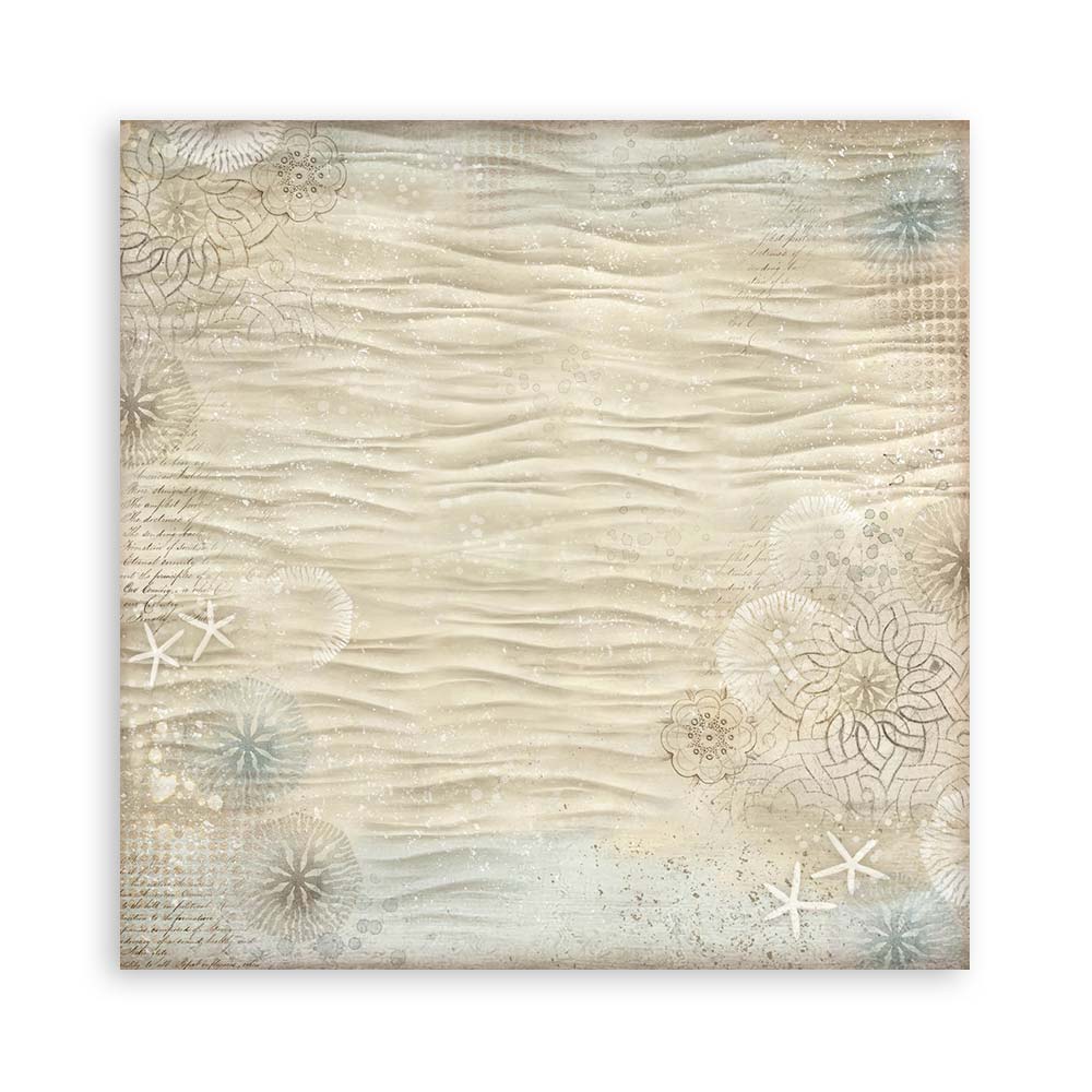 Stamperia Silent Sea 8x8 Inch Paper Pack Backgrounds Selection - Image 14