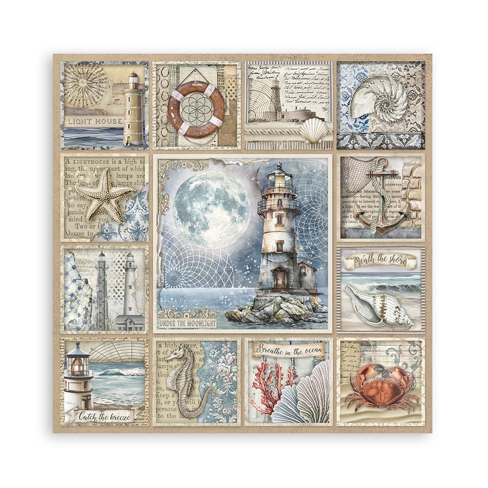 Stamperia Silent Sea 8x8 Inch Paper Pack (Single Face) - Image 3