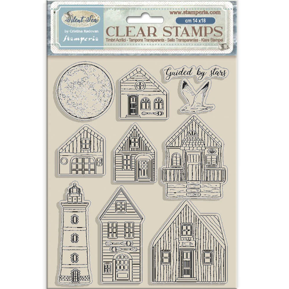 Stamperia Silent Sea Clear Stamps Landscape