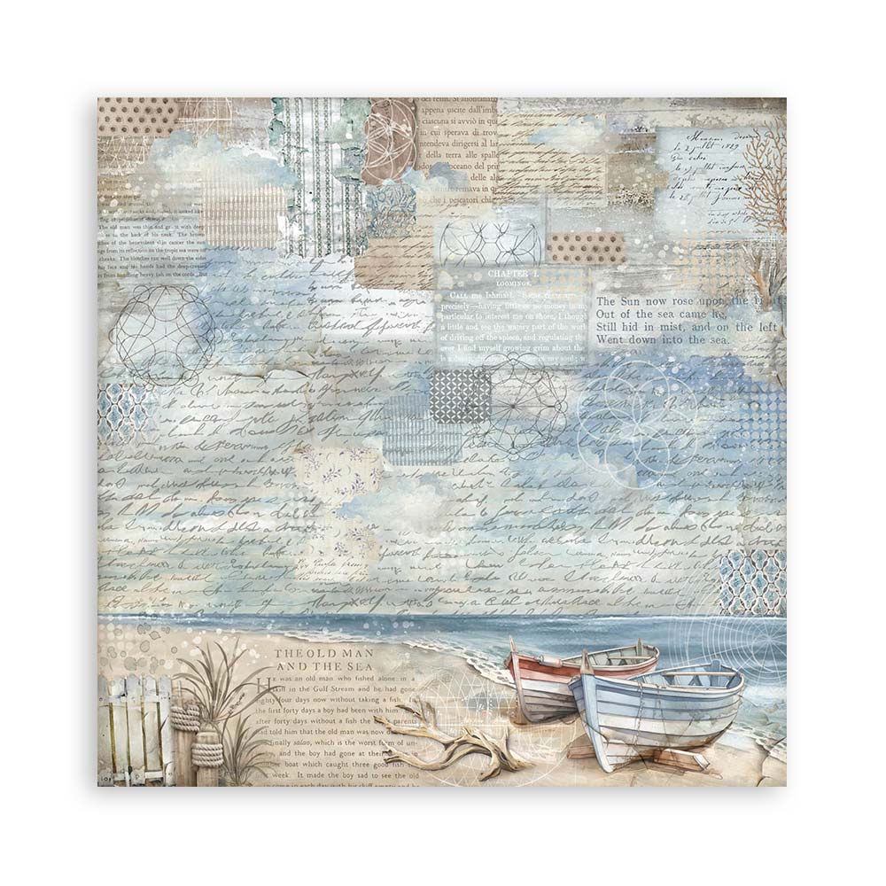 Stamperia Silent Sea Maxi Background Selection 12x12 Inch Paper Pack - Image 12
