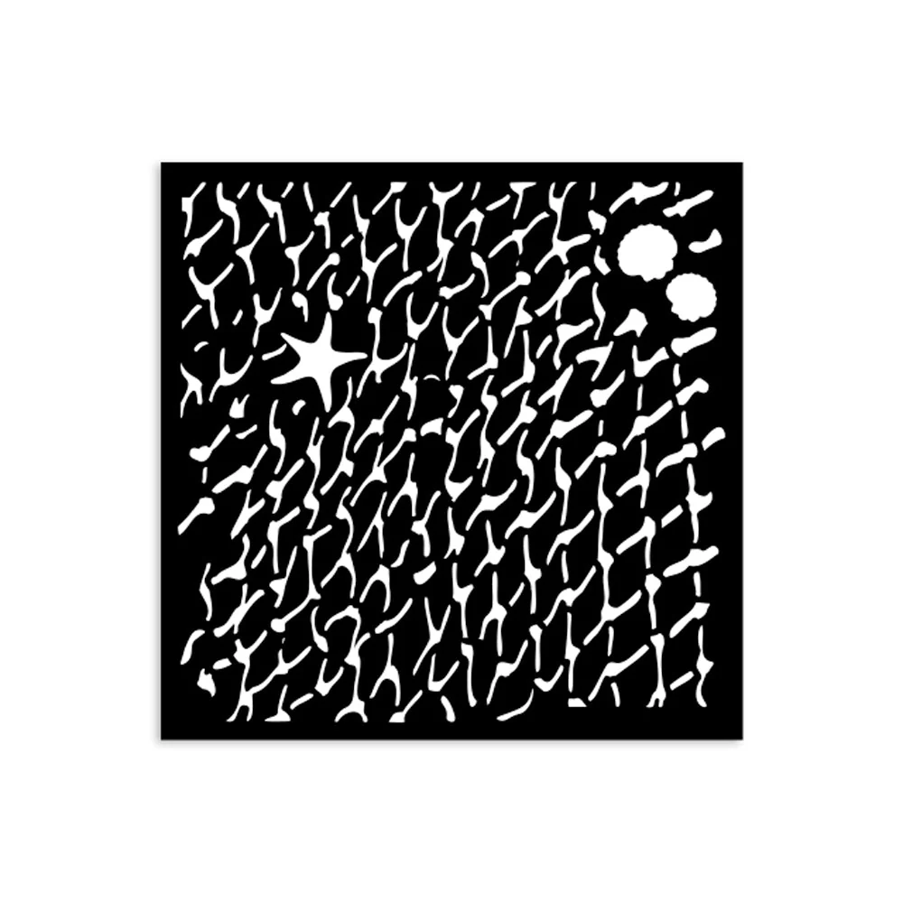 Stamperia Silent Sea Thick Stencil 12x12cm Net - Image 2