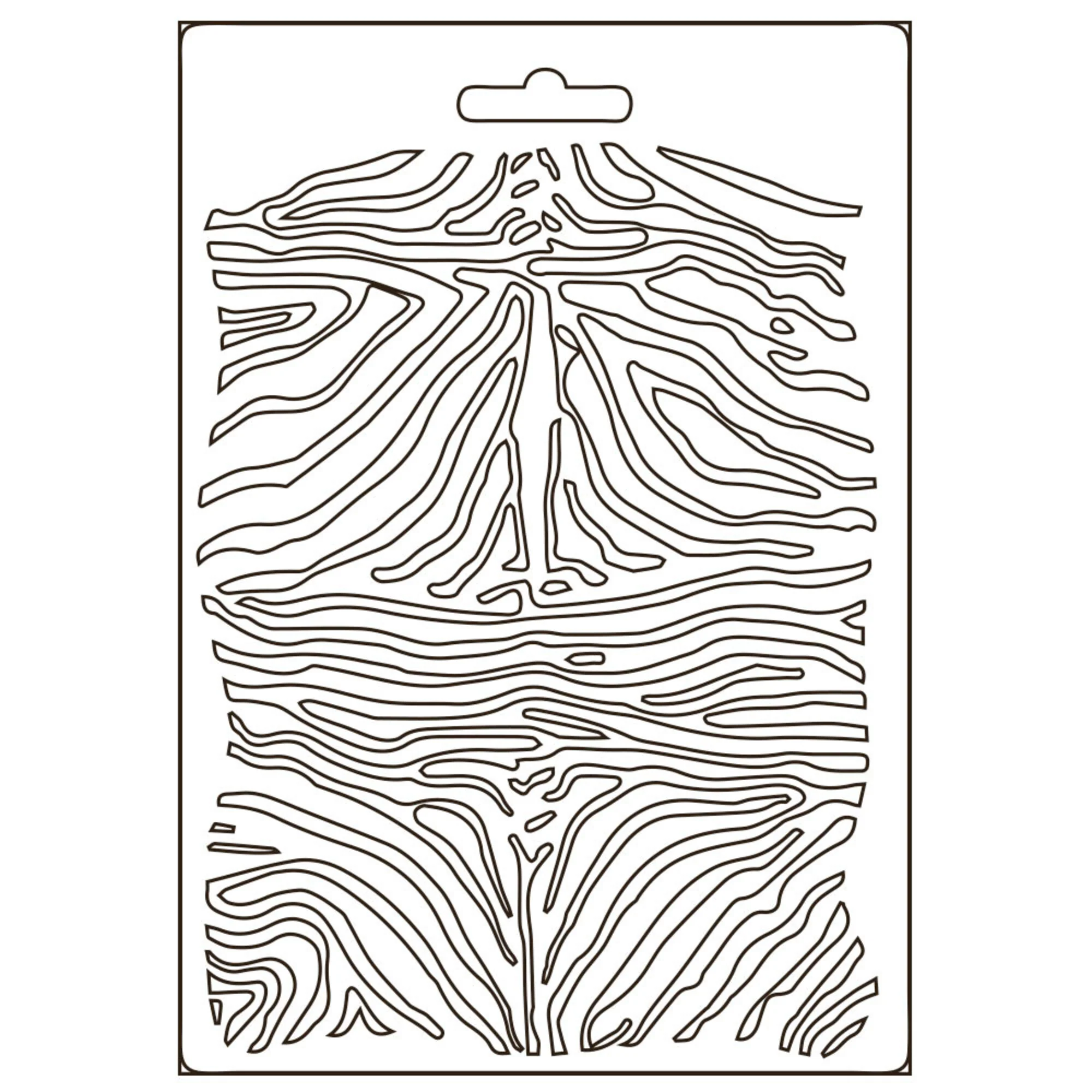 Stamperia Soft Mould A5 Savana Zebra Pattern