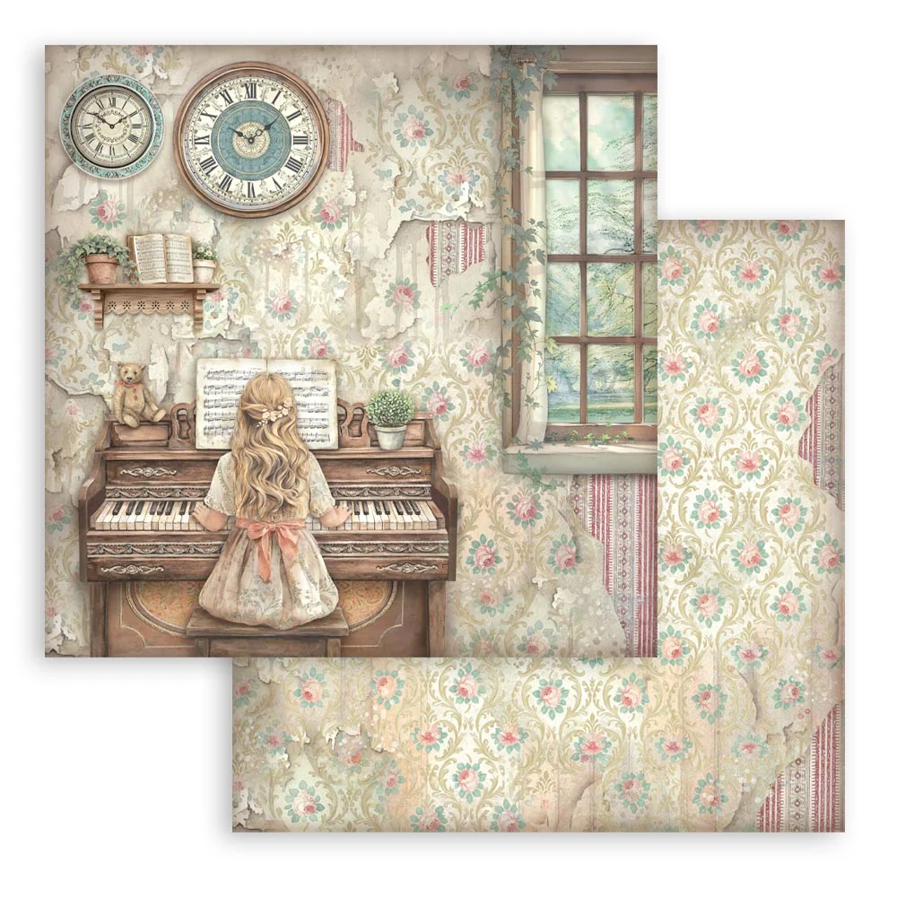 Stamperia Symphony 12x12 Inch Paper Pack by Sara Alcobendas - Image 5