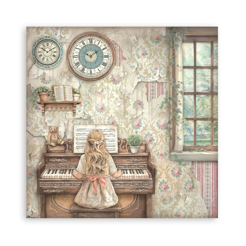 Stamperia Symphony 12x12 Inch Paper Pack by Sara Alcobendas - Image 6