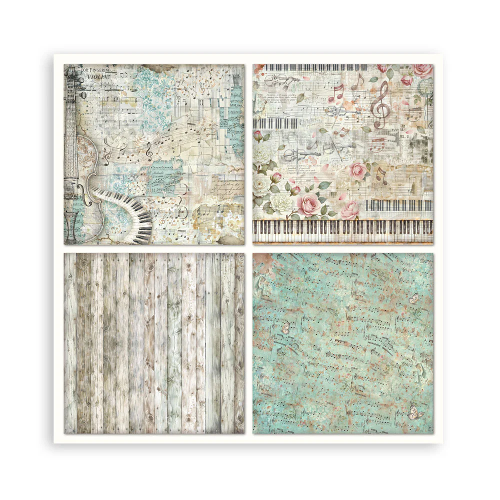 Stamperia Symphony 12x12 Inch Paper Pack (Single Face) by Sara Alcobendas - Image 24