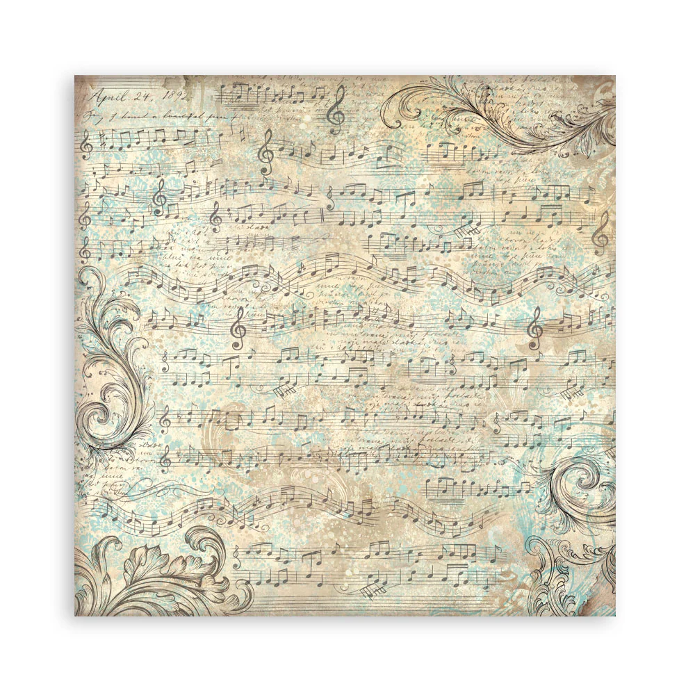 Stamperia Symphony 8x8 Inch Paper Pack by Sara Alcobendas - Image 22