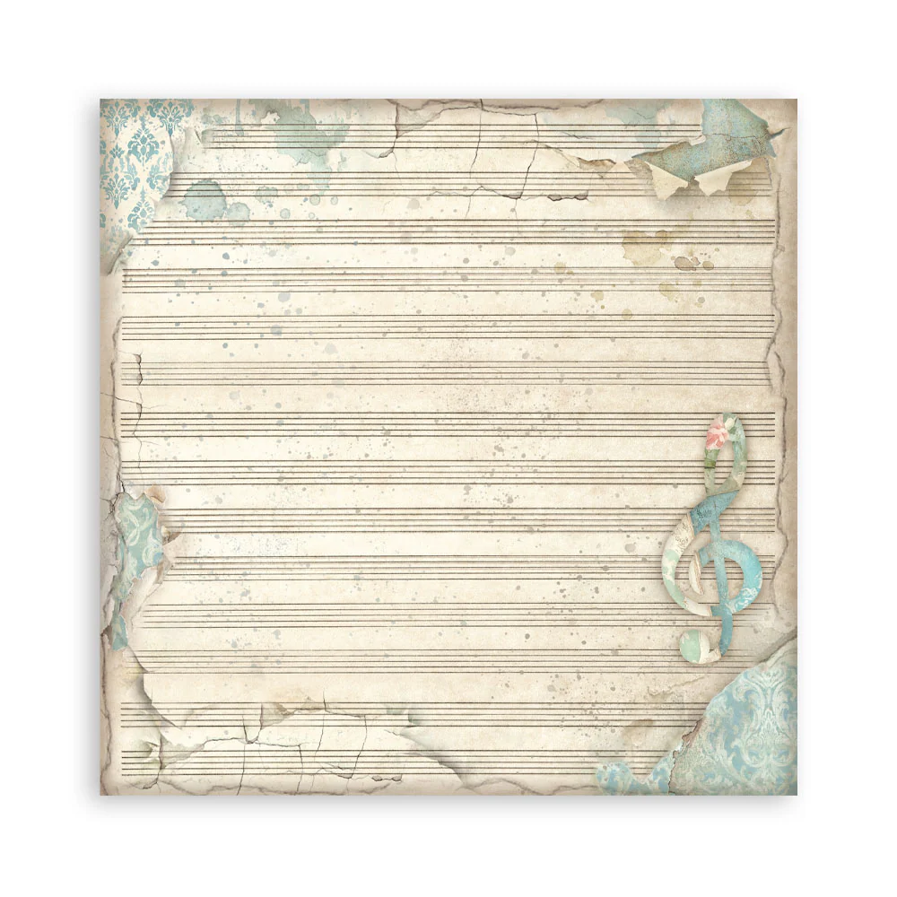 Stamperia Symphony 8x8 Inch Paper Pack Maxi Background Selection by Sara Alcobendas - Image 23