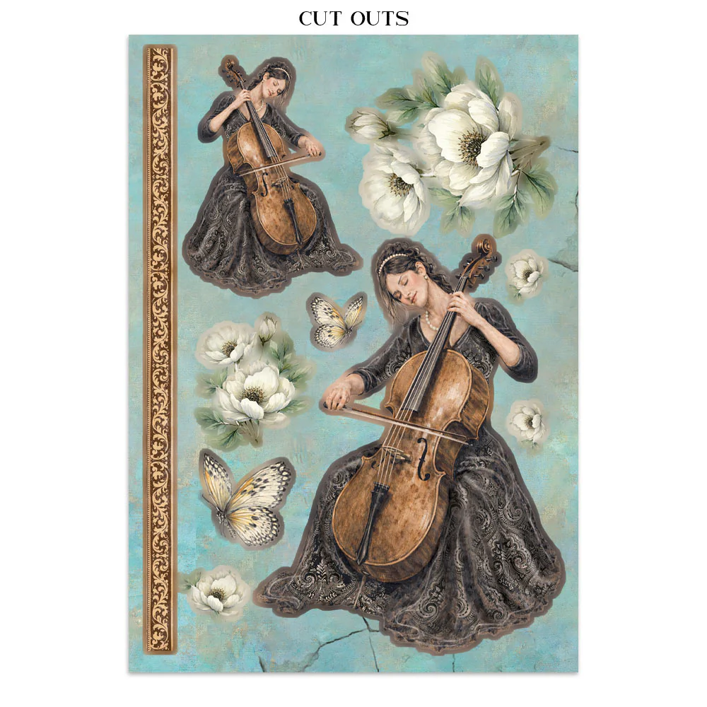Stamperia Symphony Junk Journal A5 Focus Points by Sara Alcobendas - Image 32