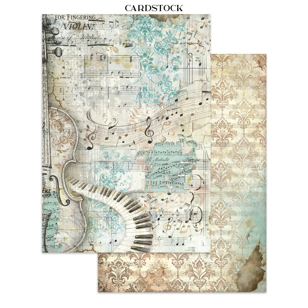 Stamperia Symphony Junk Journal Stickers, Backgrounds, Cut-Outs by Sara Alcobendas - Image 33