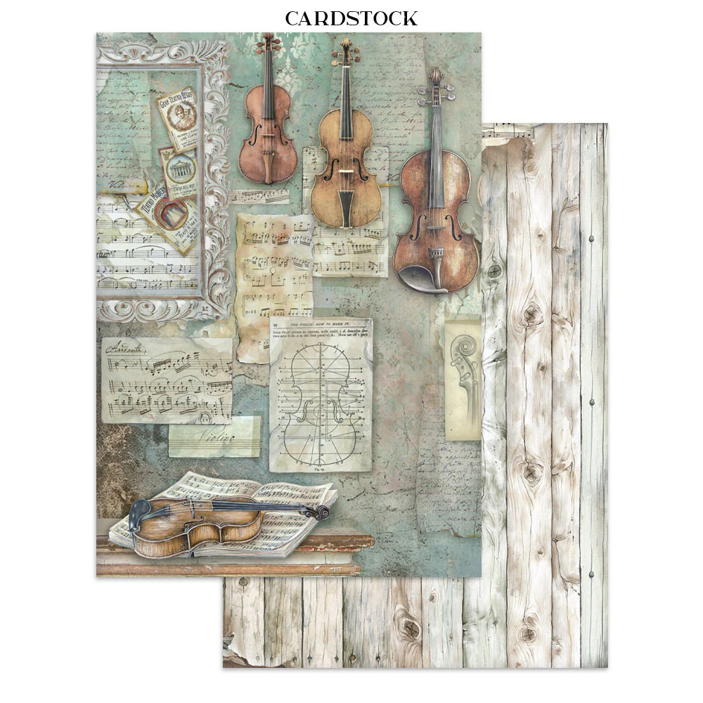 Stamperia Symphony Junk Journal Stickers, Backgrounds, Cut-Outs by Sara Alcobendas - Image 4