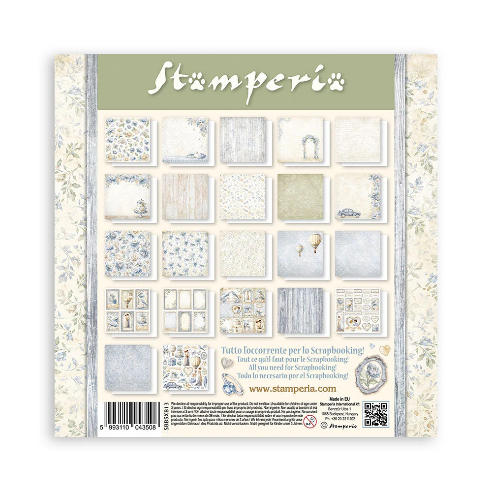 Stamperia Timeless 8x8 Inch Paper Pack Maxi (Single Face) - Image 2
