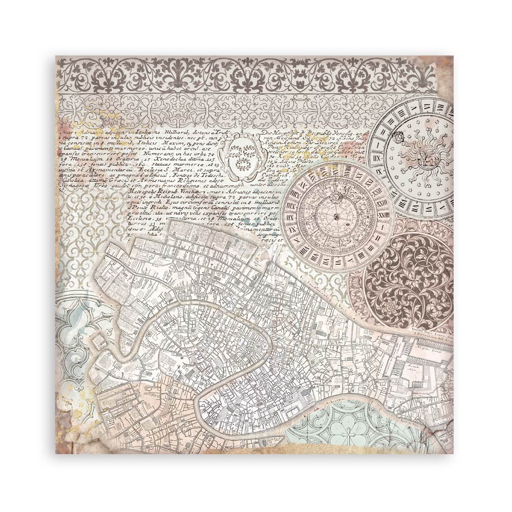 Stamperia Venice City of Art 12x12 Inch Paper Pack Maxi (Single Face) - Image 16