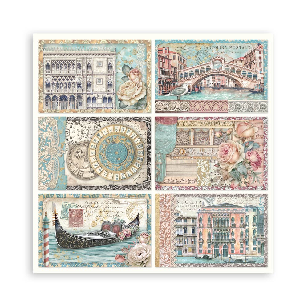 Stamperia Venice City of Art 12x12 Inch Paper Pack Maxi (Single Face) - Image 22