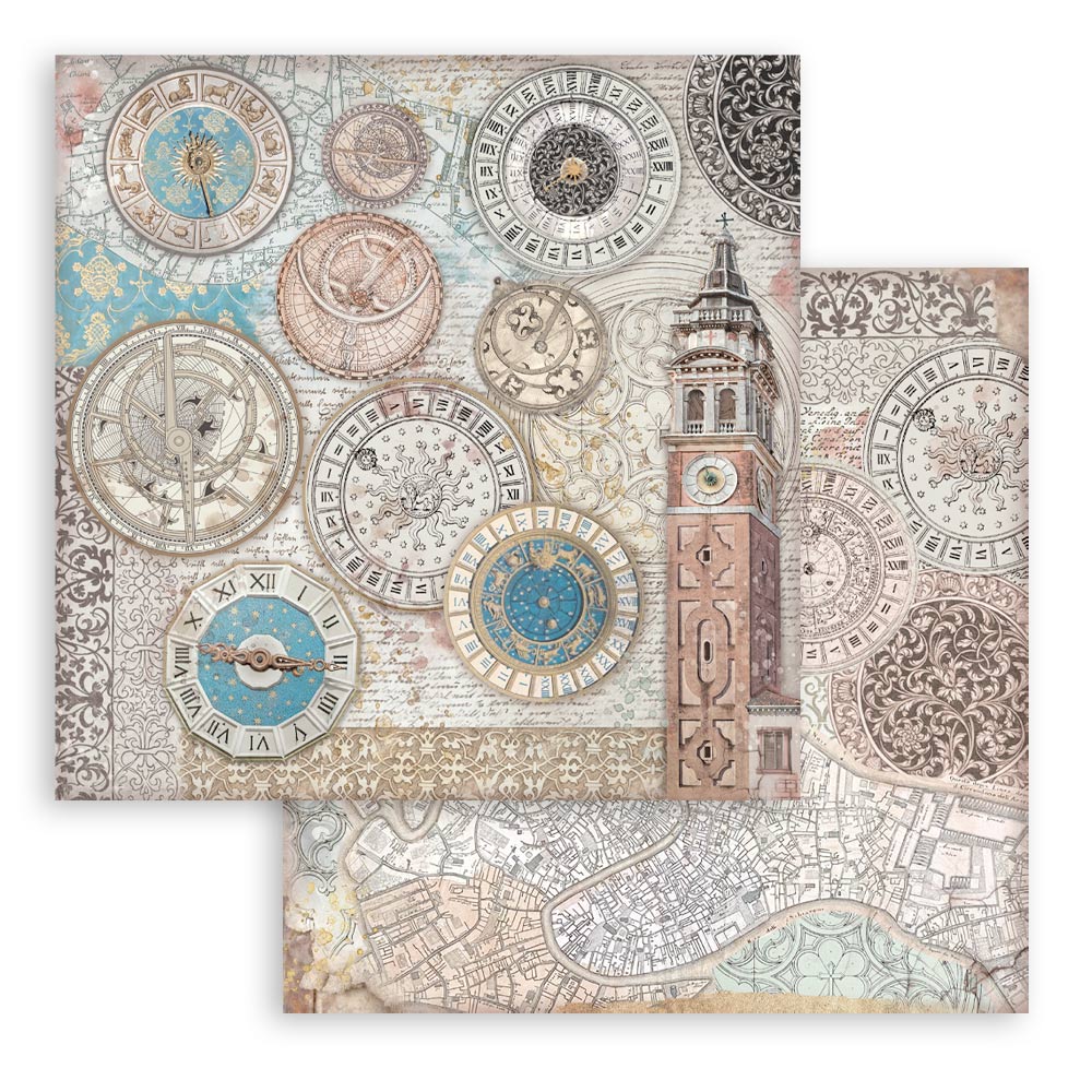Stamperia Venice City of Art 8x8 Inch Paper Pack - Image 33