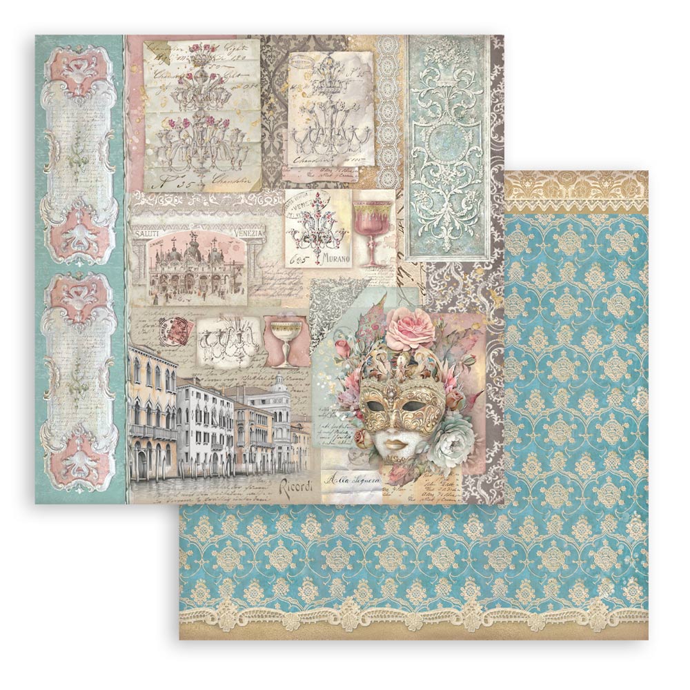Stamperia Venice City of Art 8x8 Inch Paper Pack - Image 4