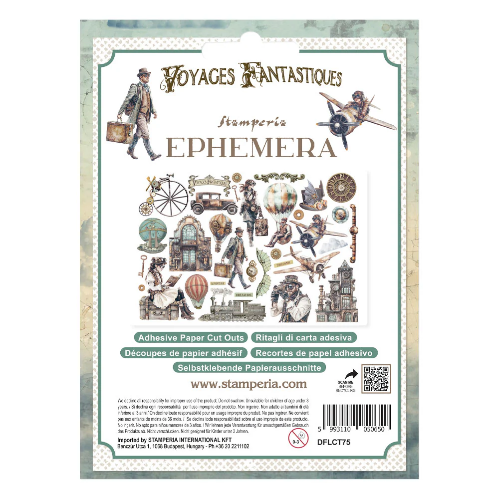 Stamperia Voyages Fantastiques Ephemera (33pcs) - Image 3
