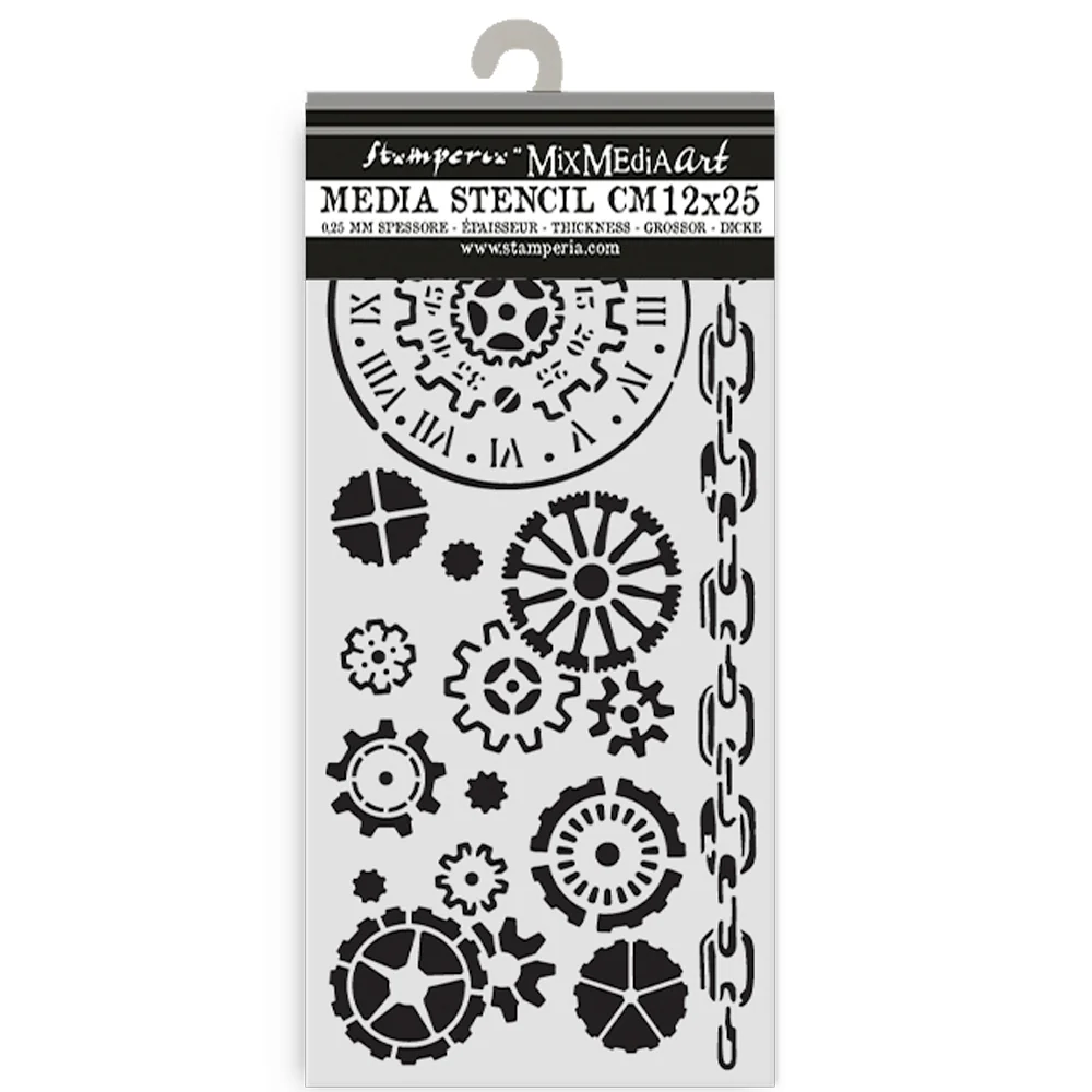 Stamperia Voyages Fantastiques Thick Stencil 12x25cm Mechanisms