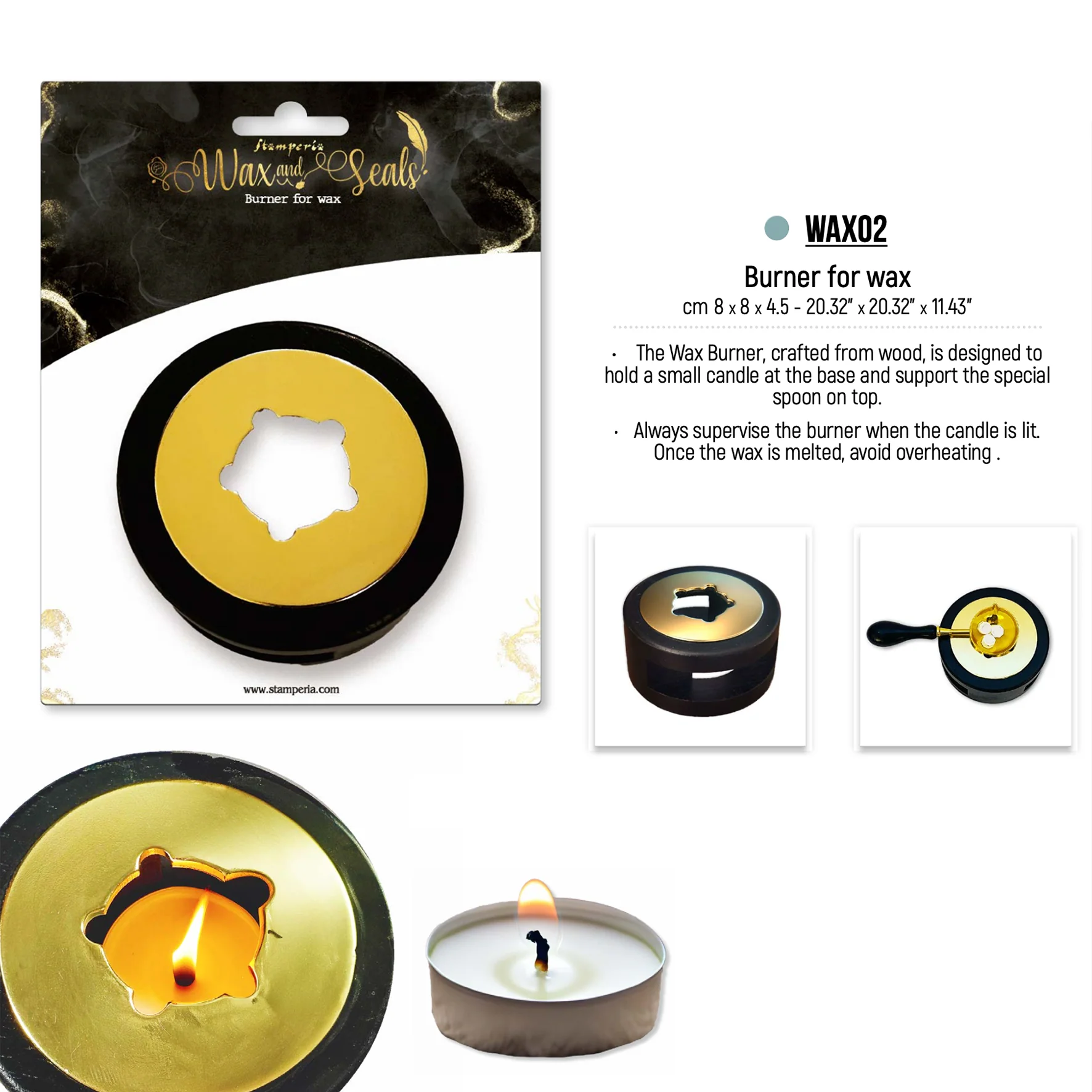 Stamperia Wax And Seals Burner For Wax - Image 2