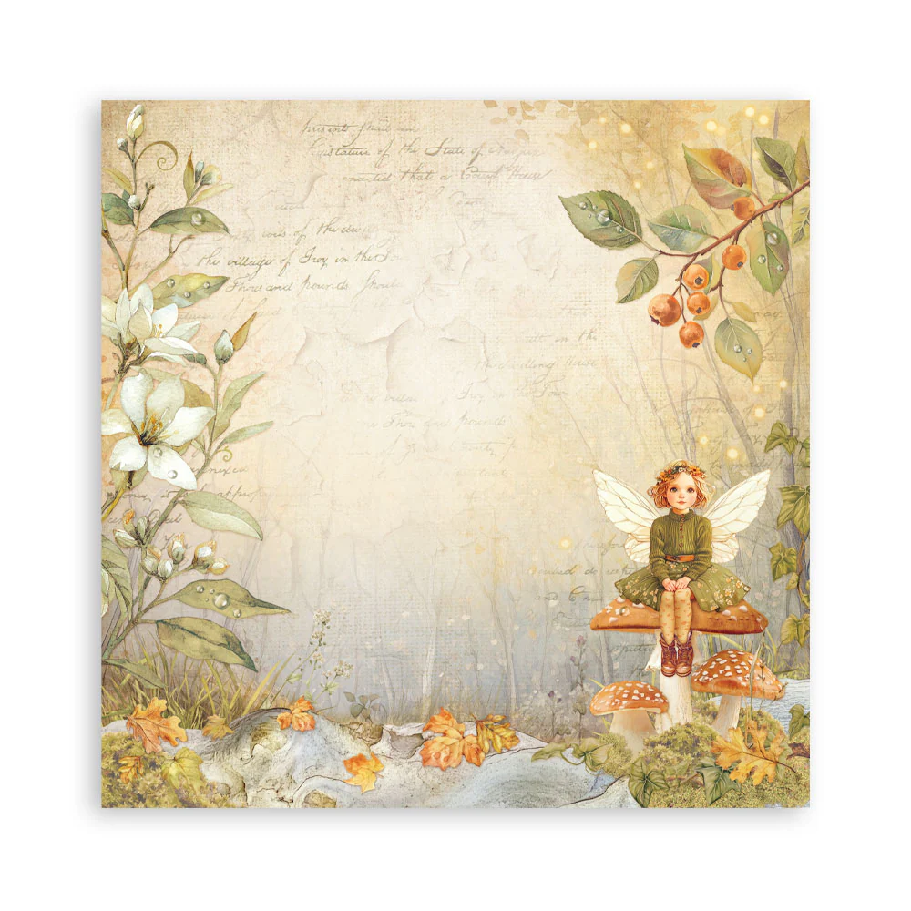 Stamperia Whispering Woods 8x8 Inch Paper Pack - Image 15