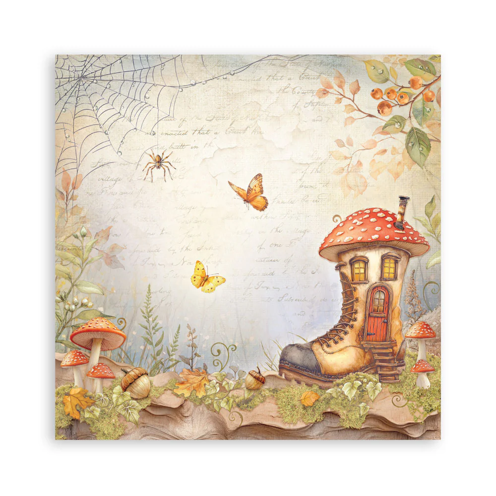 Stamperia Whispering Woods 8x8 Inch Paper Pack - Image 21