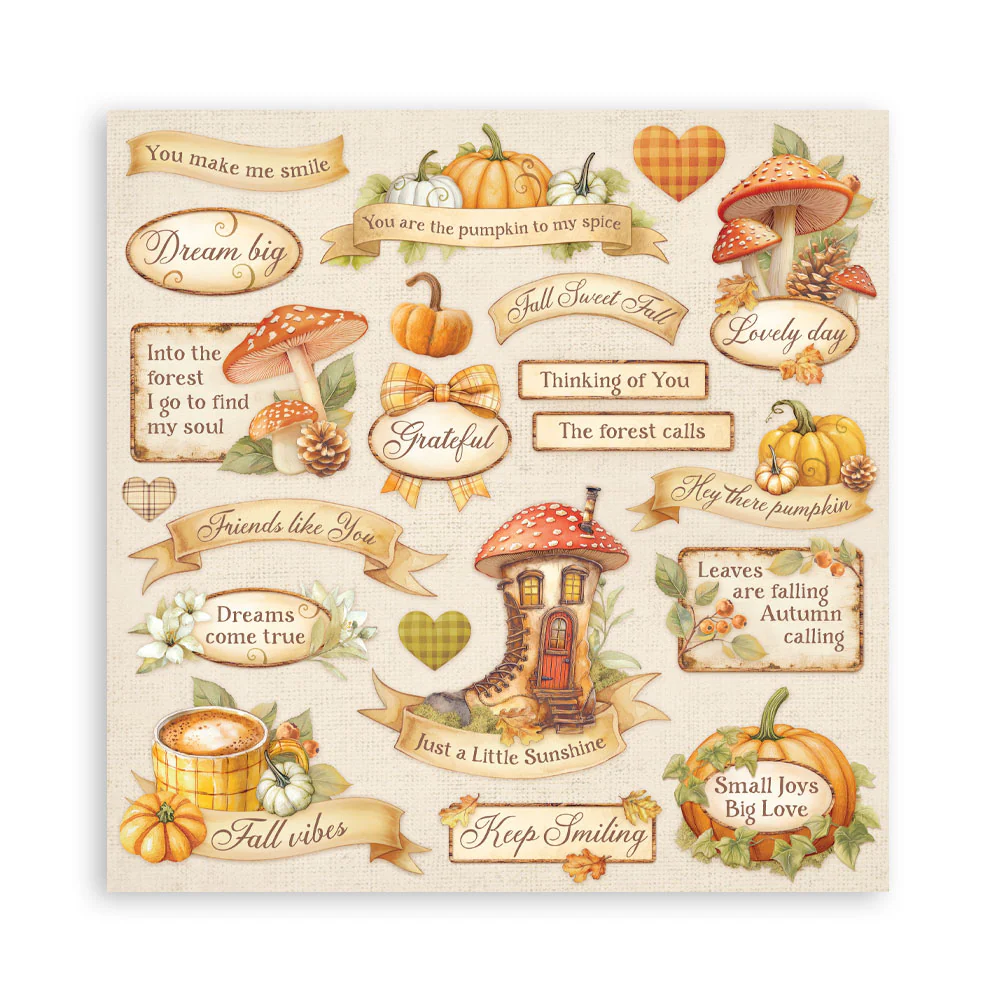 Stamperia Whispering Woods 8x8 Inch Paper Pack - Image 33