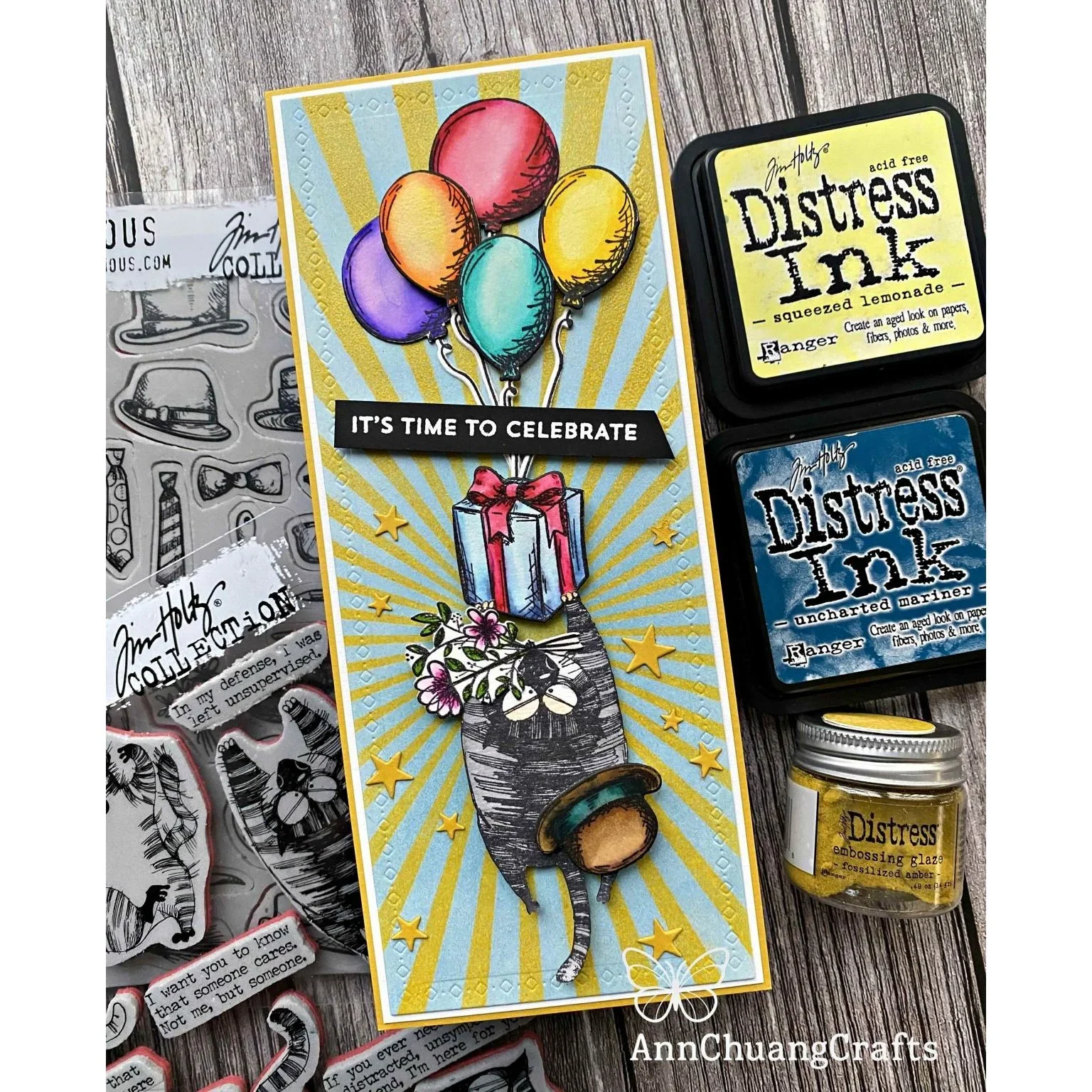 Stampers Anonymous Crazy Things Tim Holtz Cling Stamps - Image 2