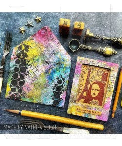 Stampers Anonymous Paris Tim Holtz Components Cling Mount Collage Stamp - Image 2