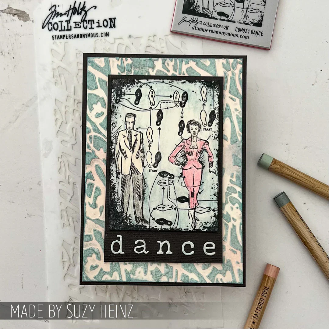 Stampers Anonymous Tim Holtz Layering Stencil Heartstruck - Image 3