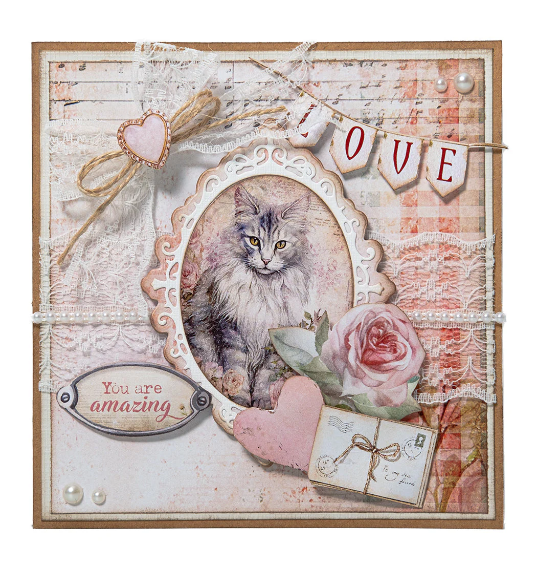 Studio Light A Cat's Secret - Cutting Die Roses Mini-frame - Image 2
