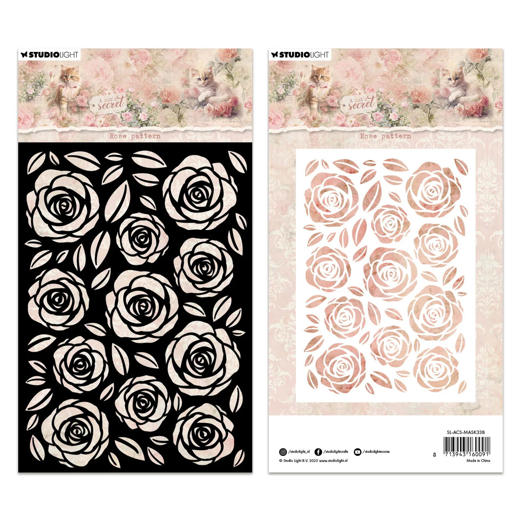 Studio Light A Cat's Secret - Mask Rose Pattern