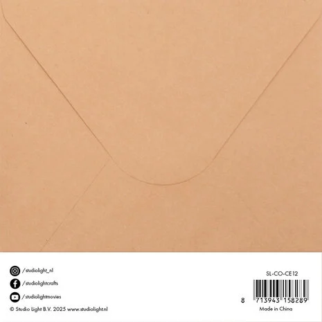 Studio Light Cards & Envelopes 6x6 Inch Kraft (10/10pcs) - Image 2