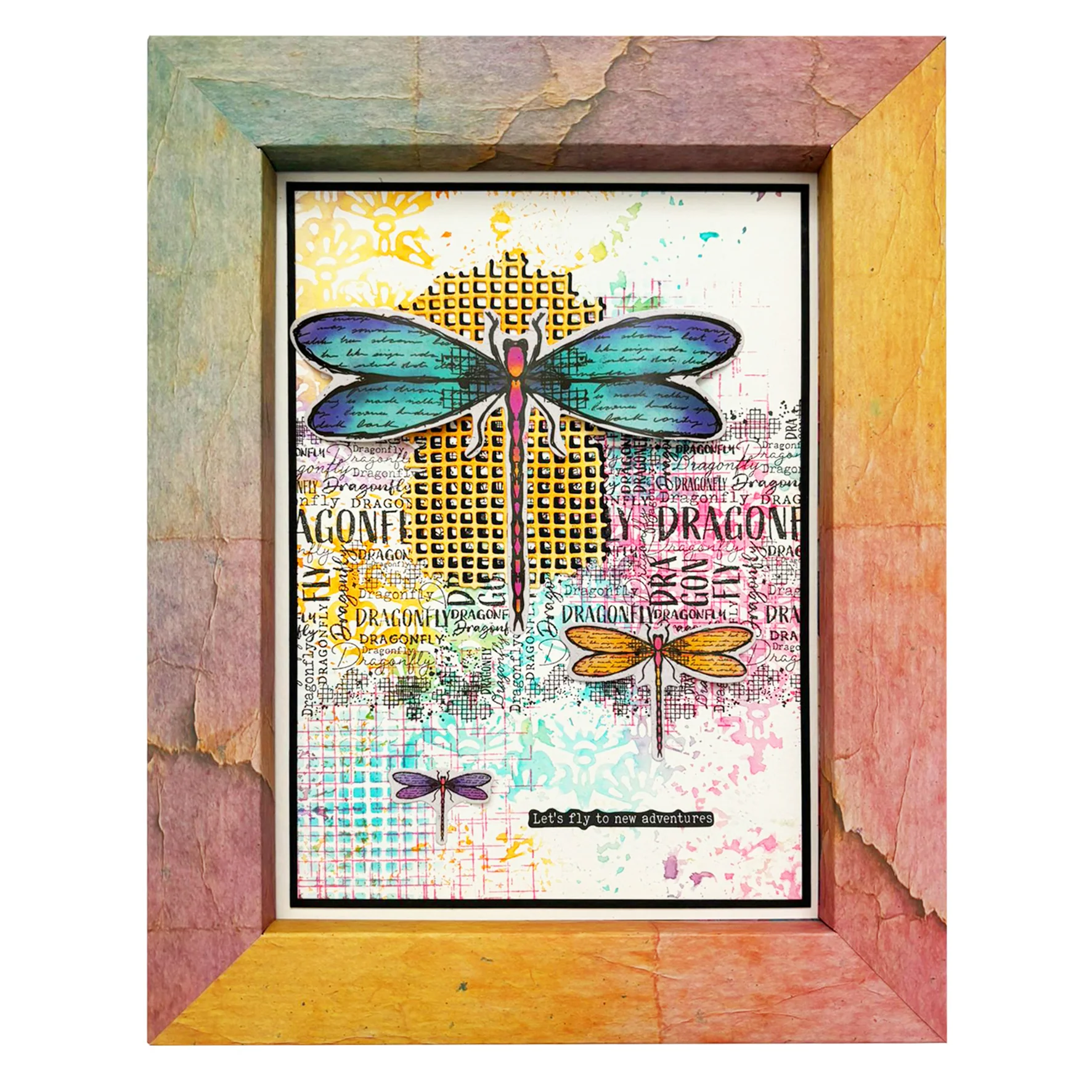 Studio Light Hazel Eaton Dragonfly Dreams - Clear Stamp Grunge Grid - Image 6