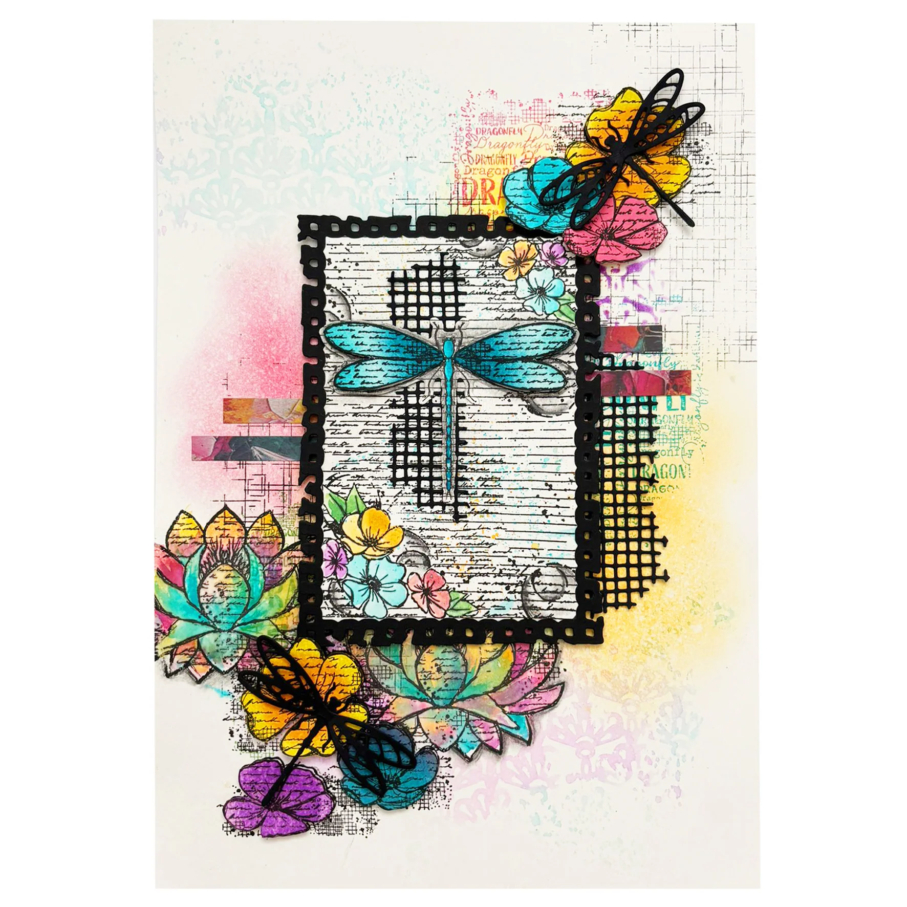 Studio Light Hazel Eaton Dragonfly Dreams - Embossing Folder & Mask Bundle - Image 5