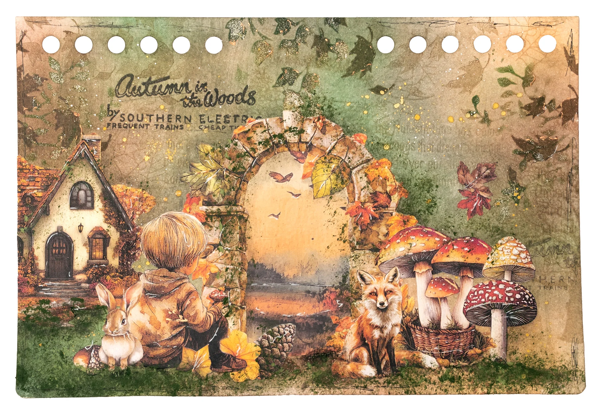 Studio Light Jenine's Mindful Art - Autumn In The Woods - Clear Stamps Autumn Time Has Come - Image 5