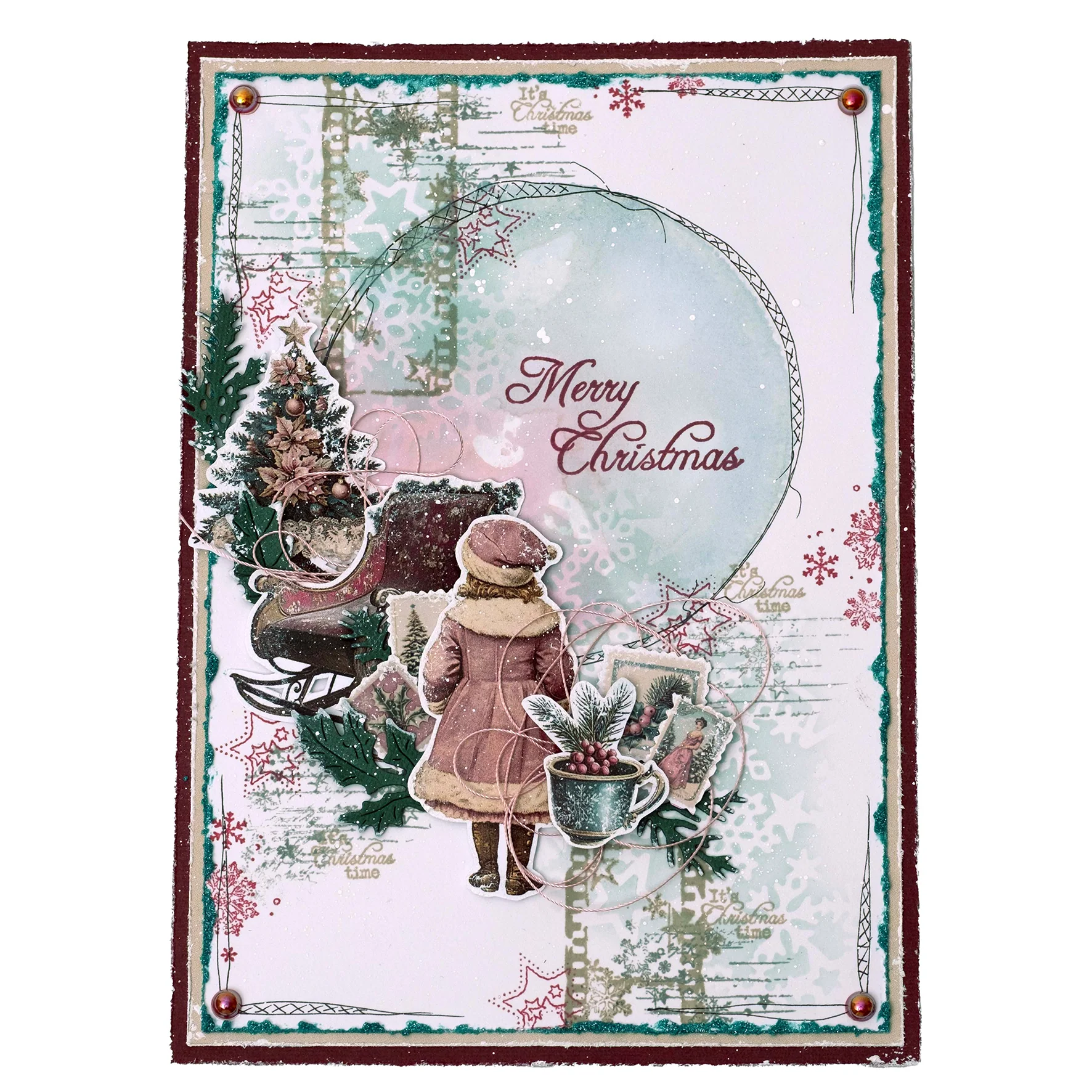 Studio Light Jenine's Mindful Art Christmas Blush -  Die-cut Paper Pad Paper Elements - Image 4