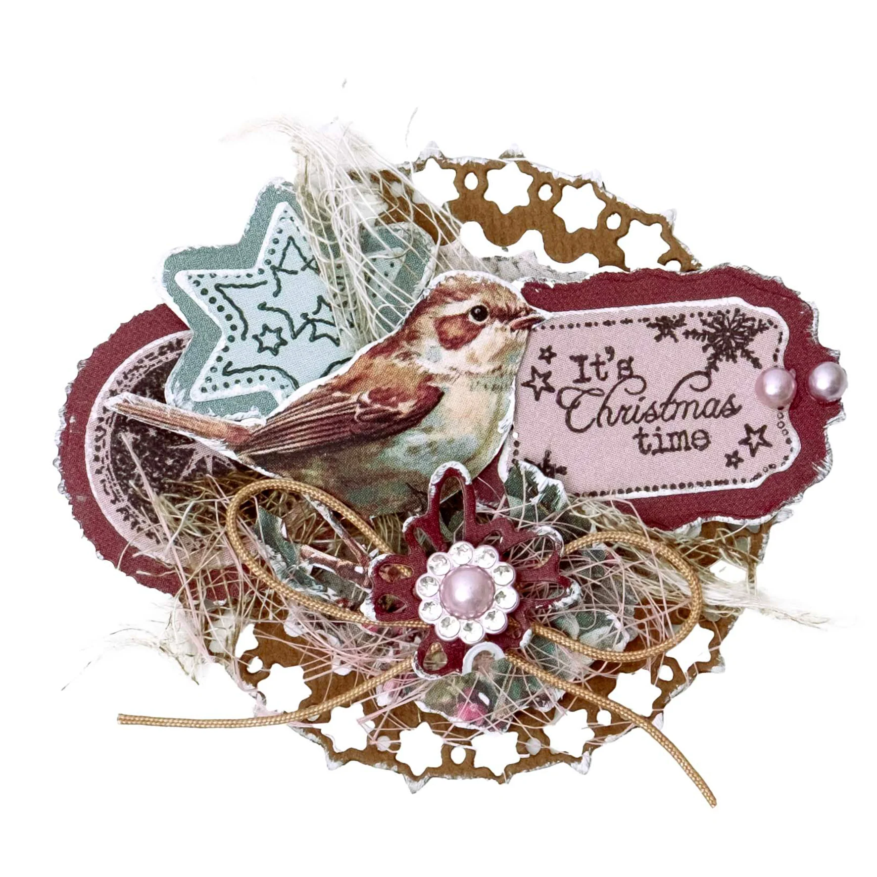 Studio Light Jenine's Mindful Art Christmas Blush - Stamp and Cutting Die Star ATC - Image 3