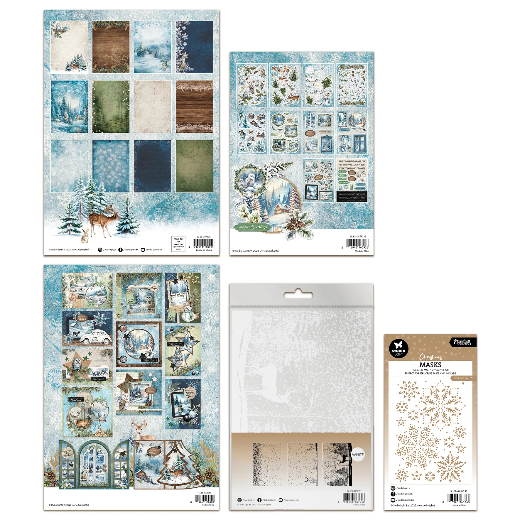 Studio Light Winter Wonderland Paper Elements Bundle - Image 2