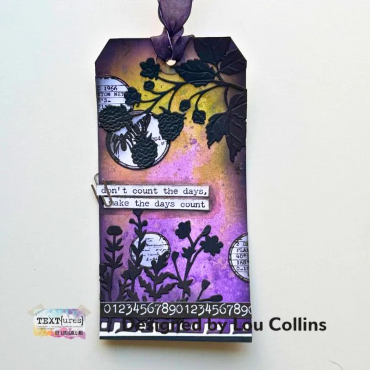 TEXT{ures} Beneath the Brambles Background Elements 4in x 8in Clear Stamp Set - Image 2