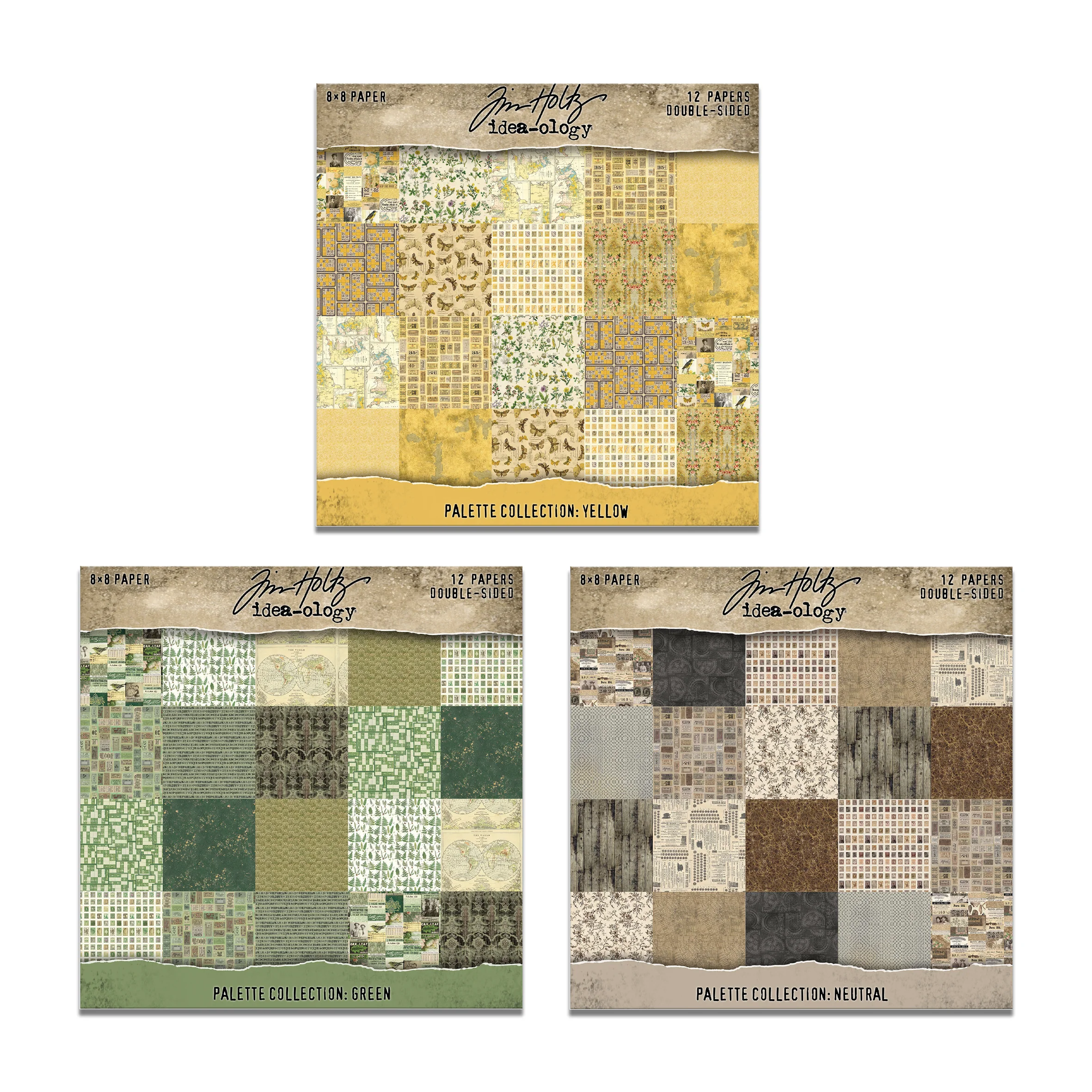Tim Holtz idea-ology 8 x 8 Palette Paper Collection March 2026