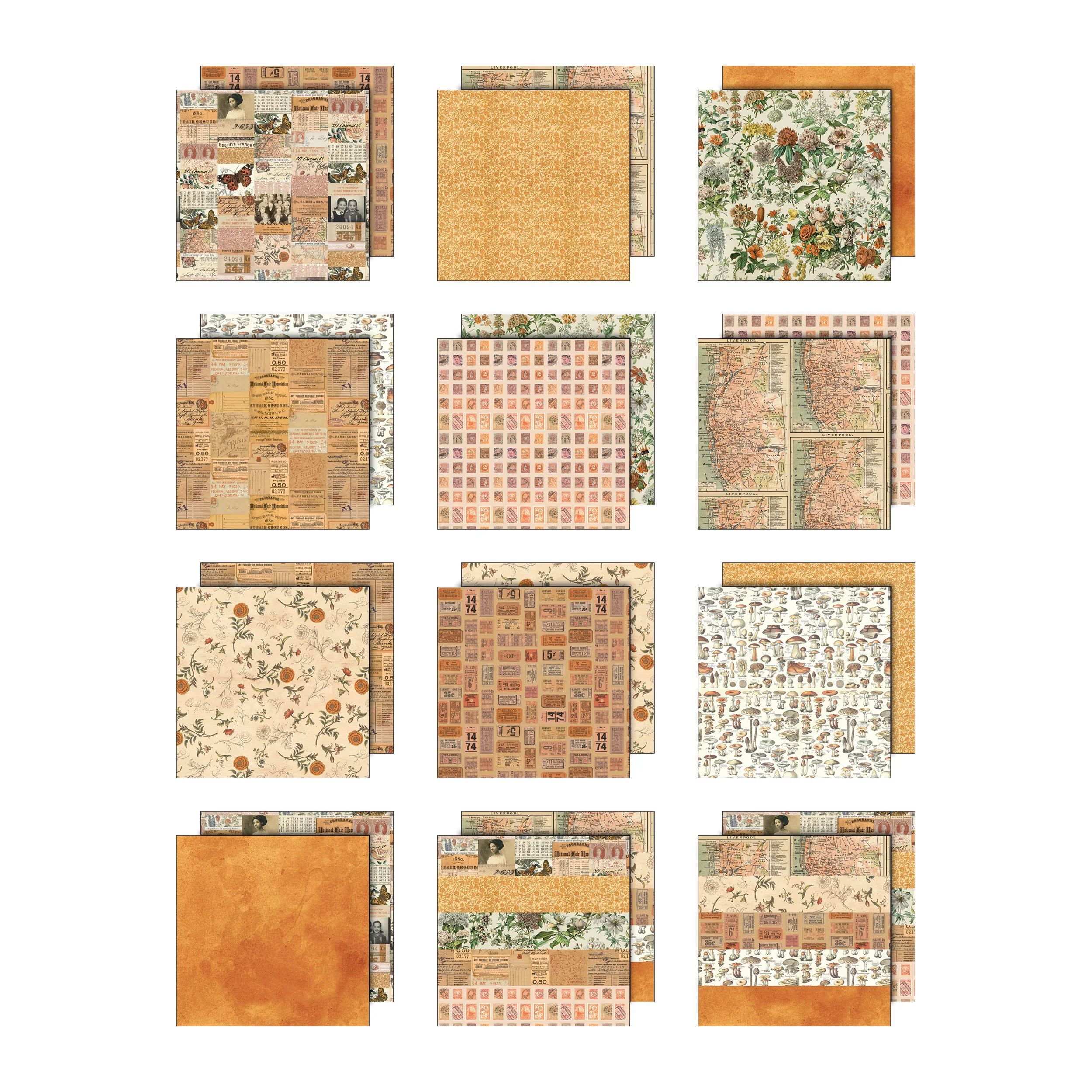 Tim Holtz Idea-ology Palette Collection: Orange 12 x 12 - Image 2
