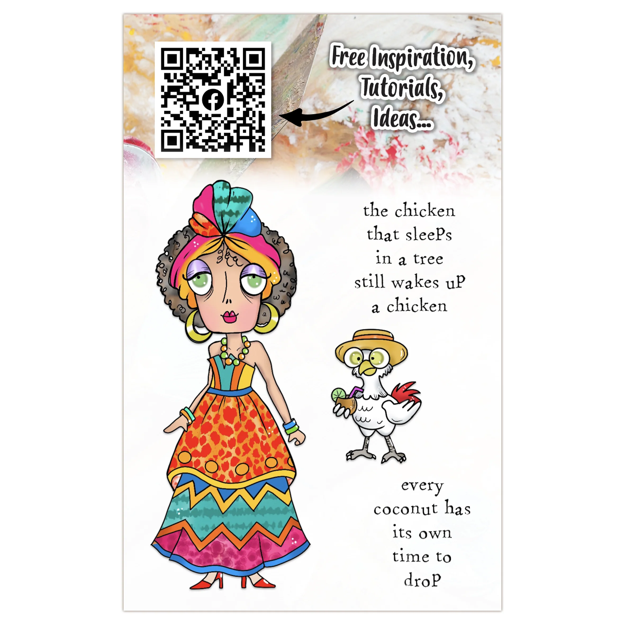 #TP-1277 - A7 Stamp Set - Island Queen Dee - Image 14