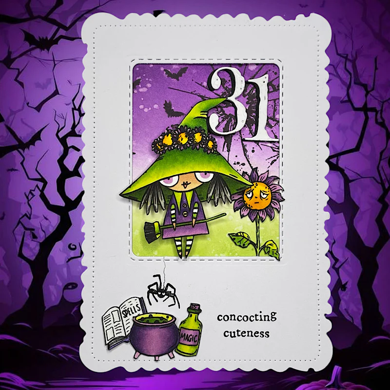 #TP-1297 - A7 Stamp Set - Wee Witch - Image 16